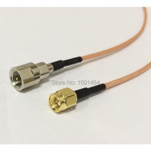New SMA Male Plug Connector Switch FME Male Plug Convertor RG316 Cable 15CM 6" Adapter