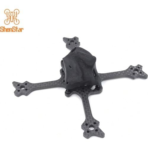 ShenStar Eyas100 100mm Carbon Fiber Toothpick Frame Kit with 19MM/14mm Camera Canopy Support 65MM Propeller for FPV Racing Drone