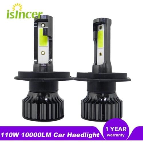 ISincer H1 H4 H7 LED Car Haedlight H8 H9 H11 100W 10000LM Auto Fog Light 9-36V IP68 Waterproof LED Bulb 6000K 8000K Lemon Light