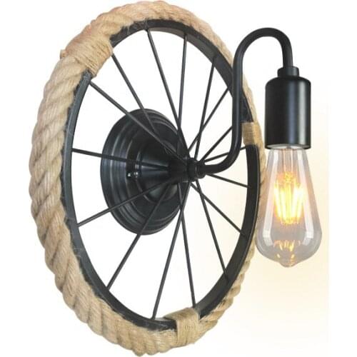 Vintage glass wall sconces nordic decoration home crystal luminaria iron wood bedside bedroom bedside living room wall lamp