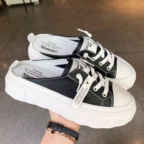 Hight Quality Casual Sneakers Wedges Heels Slides Women Sandals Comfort Platform Slippers Women Shoes Summer Leather Loafers