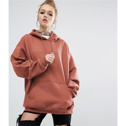 Women cool hip hop hooded sweatshirts with big pockets loose casual pullover tops for ladies oversize outfits clothes solid