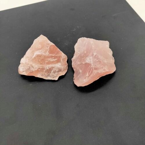 1pcs Natural Crystal Raw Rose Quartz Pink Gemstone Rough Stone Minerals Specimen Healing Fish Tank Decorate