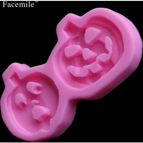 1pcs Silicone Cake Mold Halloween Pumpkin Fondant Decorating Tools 50-183 Gift