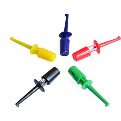 10pcs small Size Round Single Hook Clip Test Probe for Electronic Testing