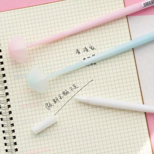 1X Creative Silicone Umbrella Gel Pen Rollerball Pen School Office Supply Student Stationery Black Ink 0.5mm