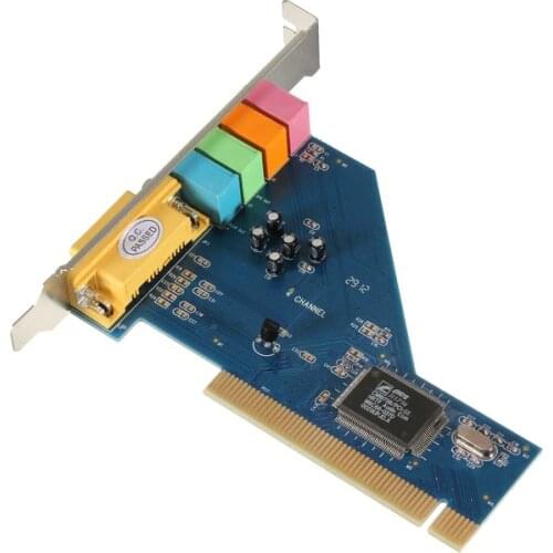 2017 new 4 Channel 8738 Chip 3D Audio Stereo PCI Sound Card Win7 64 Bit for PC