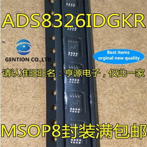 5Pcs ADS8326 ADS8326IBDGKR Silkscreen D26 MSOP8 Analog to digital converter IC in stock 100% new and original