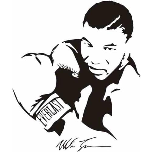 Mike Tyson Boxing Wall Sticker Kick Boxer Play Glove Free Combat Posters Vinyl Striker Wall Decals Decor Pugilism Car Decal