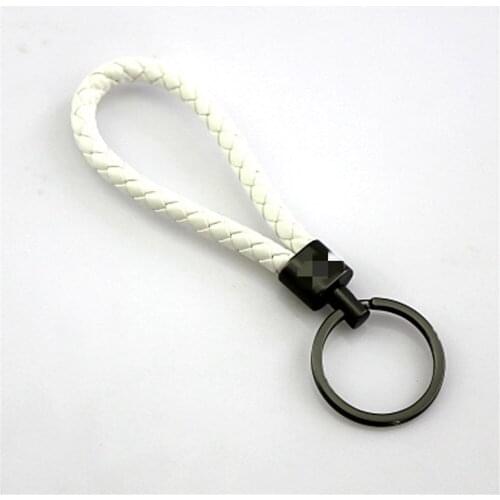 Keychain Key Trim Ring Keyring PU Leather Weave for Mini Cooper R series Hatchback Clubman Countryman Roadster Coupe Convertible