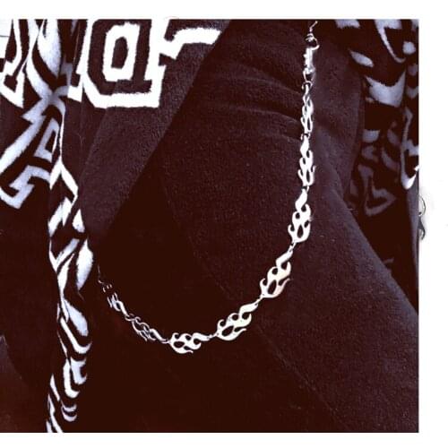 Punk Men Wallet Belt Chain Necklace Metal Trousers Chain For Jeans Pants Fashion Jewelry For Men Women keychain Key Chains YE44