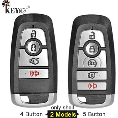 KEYECU for Ford Fusion Explorer Expedition Edge F150 F250 F350 Smart Car Key Shell Case Fob 4/ 5 Button FCC: M3N-A2C93142600