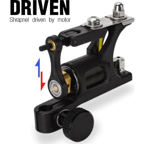 Black Rotary Motor Machine plastic Tattoo Machine Liner Shader for Tattoo Supply Sound light Long Work