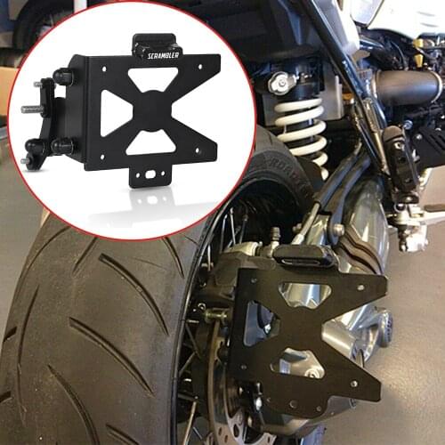 Motorcycle LED License Plate Holder Support Plaque Bracket Frame For BMW R NINET 1200 SCRAMBLER 2014 - 2018 2019 RNINET R Nine T