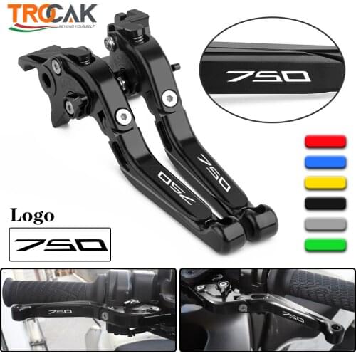 For KAWASAKI Z750 Z 750 2007-2012 Motorcycle Accessories Folding Extendable Brake Clutch Levers LOGO Z750 Green