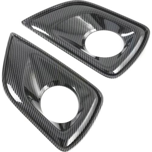 For Nissan Navara 2019 2020 2021 Car Front Fog Light Frame Foglight Lamp Ring Cover Protector Trim Sticker ABS Car Accessories