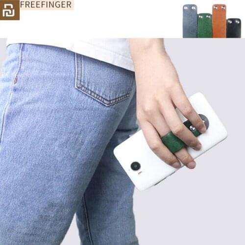 Youpin Freefinger Finger Ring Mobile Phone Stand Holder Multi-function Phone Ring Bracket Leather Surface Portable Phone Holder
