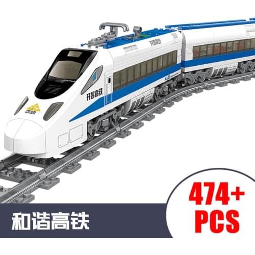 City Train Rail 2020 Technical Battery Electric Building Blocks Bricks Compatible All Brands Christmas Gift Toys For Children