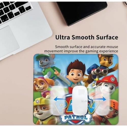 Paw Patrol Solid Color Mouse Pad Comfortable Mice Mat for Game Computer PC Laptop Valentines Day Children Kid Birthday Gift