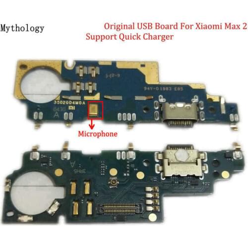 Mythology Original For Xiaomi Mi Max 2 USB Board Flex Cable Dock Connector Microphone Mobile Phone IC Support Quick Charger