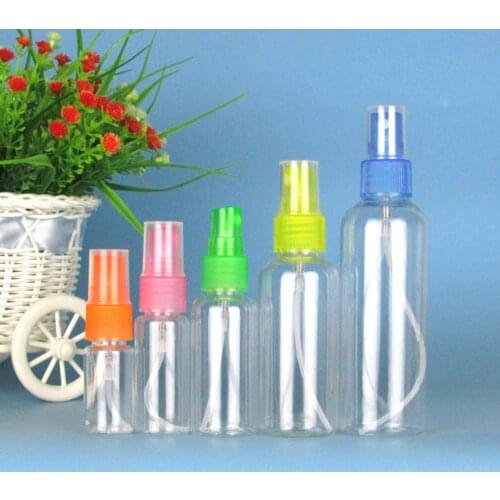 Refillable Spray Bottle Empty Cosmetic Containers Plastic Atomizer Portable Travel Perfume Bottle 10/20/50/100ml