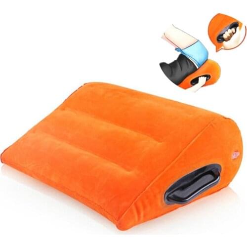 Adult Inflatable Pillow Triangle Magic Wedge Pillow Cushion for Couples Body Support Pads Back Cushion Air Blow