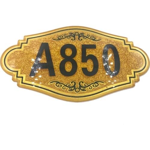 Door Sign Custom Made Apartment House Hotel Door Plate Acrylic Decal Number Cheap