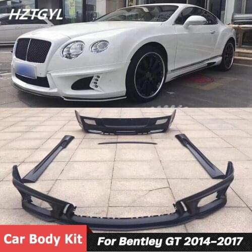 Unpainted FRP Front Rear Bumper Spoiler Side Skirts For Bentley Continental GT Tuning 2014-2017