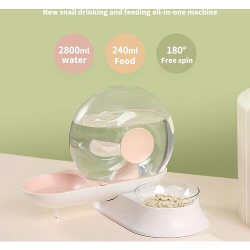 New 2021 Pet Bowls And Bowls Cat Dog Bowl Transparent Non-slip Food Bowl Feeders And Drinkers Store Water Cat Accessories