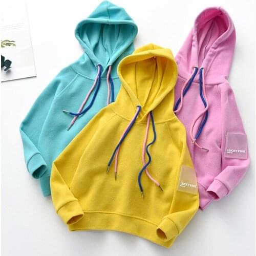 Korean Clothes Spring Autumn Long Sleeve Children Tshirt Boy Girl Tee Top Hooded Toddler Girl Fall Clothes Boys Graphic Tee