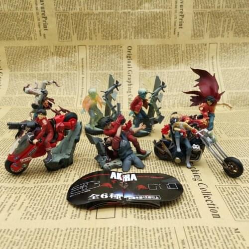 Pvc figure Akira series motorcycle Jintian Tiexiong ornaments 7pcs/set out of print