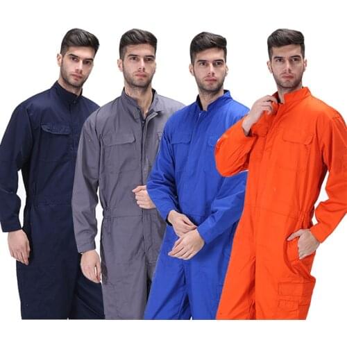 Protective Working Clothing Worker Overalls Jumpsuit Auto Repairmen Workshop Loose Work Uniform Mechanic Welding Suit Coverall4X