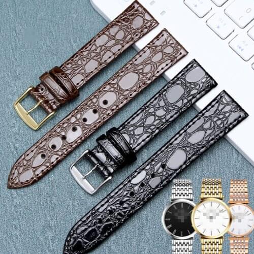 13mm 18mm 20mm Replacement Watchbands for Longines Genuine Leather Strap 18mm Watch Bands for Man Women Bracelet Clasp