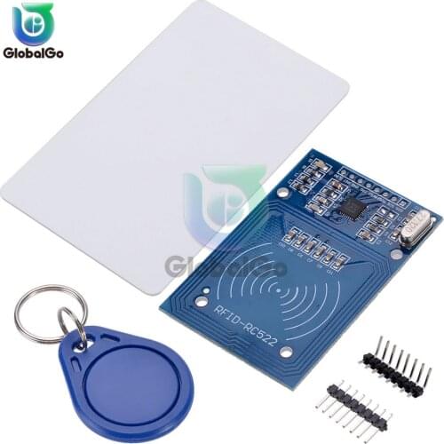 1 Set RFID Module RC522 Kits S50 13.56 Mhz 6cm With Tags SPI Write & Read for arduino Antenna IC Wireless Module Key Chain