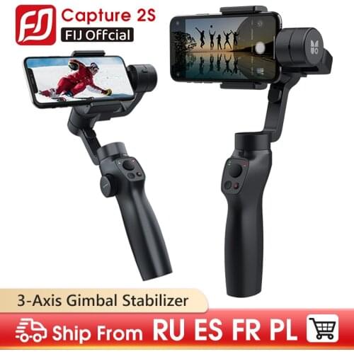Handheld Stabilizer Capture 2s 3-Axis Smartphone Gimbal Bluetooth Compatible for Huawei Xiaomi iPhone Face Tracking Video Record