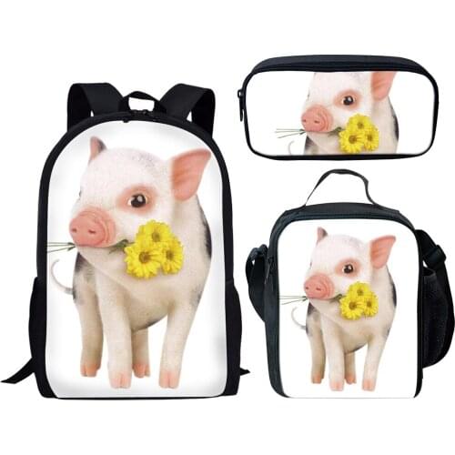 Childrens Bags outdoor travel Backpack Kawaii Backpack Cartoon Kindergarten Cute Piggy For Girls Boys Baby Small School Bag