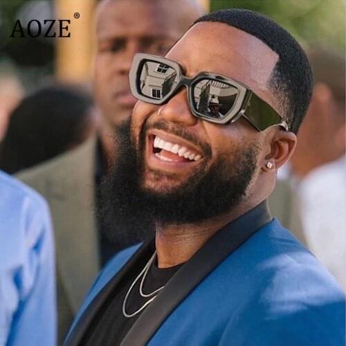 New Fashion Modern Women Square Style Oversize Vintage Sunglasses unisex ins Cool Popular Brand Design Sunglasses Oculos De Sol