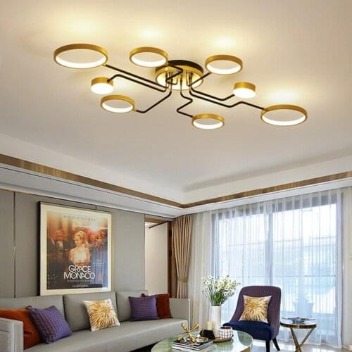 Modern living room LED ceiling lamp bedroom chandelier dining hall restaurant bedroom ceiling light LED chandelier lighting