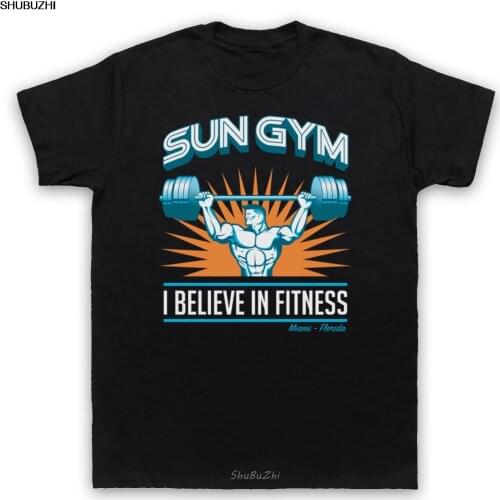 SUN GYM I BELIEVE IN FITNESS PAIN & GAIN MENS T-SHIRT LOTS OF COLS Cool Casual pride t shirt men Unisex New sbz3214