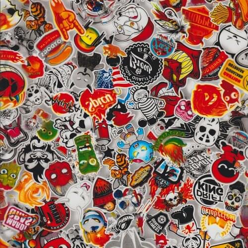 TSAUTOP 0.5mx20m Aquaprint Film Cartoon Design Liquid Dip Soak Foil Custom Dipping Hydrographics WTP Film WDF1721