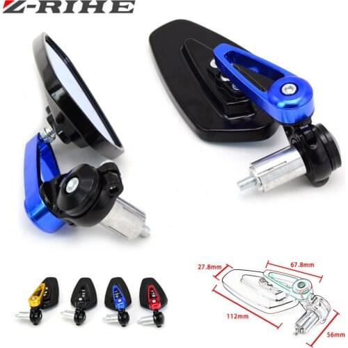 Universal Motorcycle CNC Handle Bar End rearview Side Mirror Street Bike For HONDA PCX 125/150 PCX125 PCX150 GROM MSX125 MSX 125
