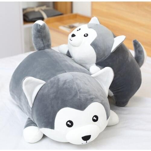 1PC 35/42/60CM New Large Husky Plush Toy Cute Soft Dog Stuffed Doll Kid Toy Sleeping Pillow Girlfriend Child Birthday Gift
