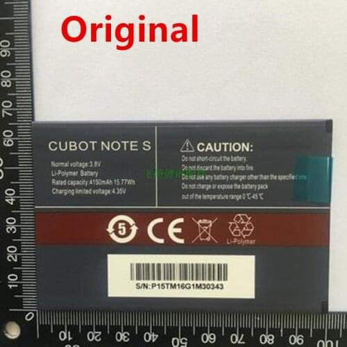 100% Original 4150mAh CUBOT NOTE S Battery For CUBOT NOTE S Phone In Stock Latest Production High Quality Battery+Tracking Code