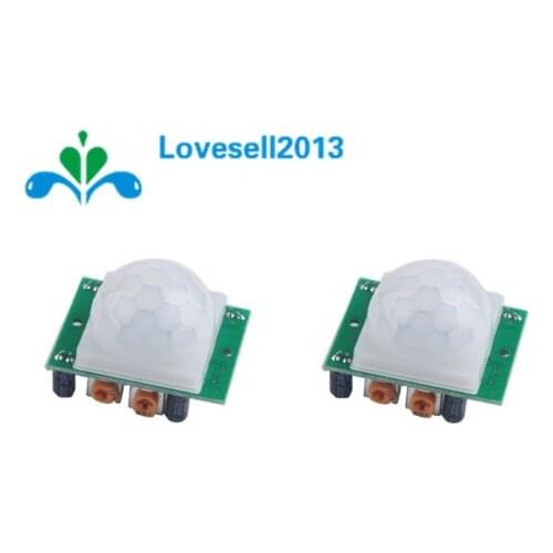 2 pcs HC-SR501 HCSR501 SR501 Automatic Infrared Sensor Module Pyroelectric Body PIR Infared Sensor Switch Module
