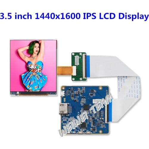 3.5 inch IPS LCD Screen LPM035M407B Display High Resolution 1440x1600 to Mipi Driver Board 615 PPI For HMD VR AR Panel