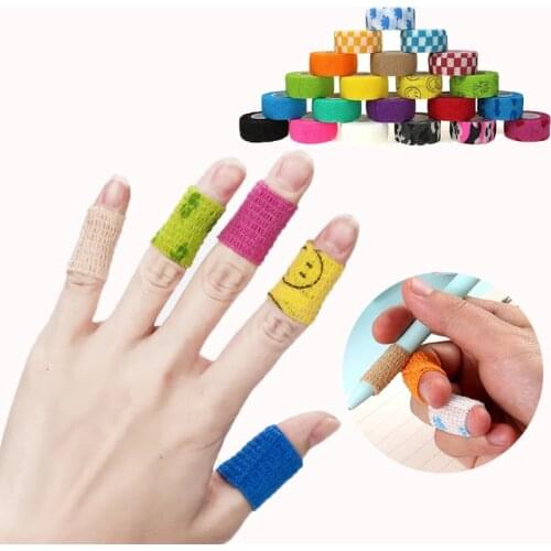 4.6M Finger Guard Tape Self Adhesive Elastic Bandage Colorful Sports Wrap Tape for Finger Joint Knee First Aid Kit Pet Tape