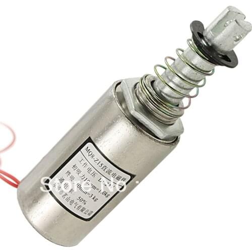 DC 24V 10mm Stroke 1Kg Force Pull Type Solenoid Electromagnet Linear Motion