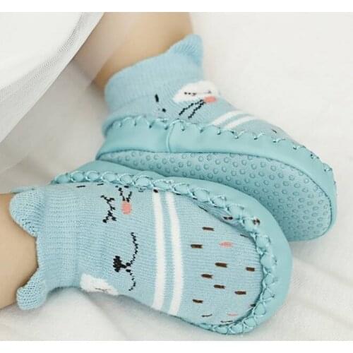 2021 Baby Socks With Rubber Soles Infant Sock Newborn Autumn Winter Children Floor Socks Shoes Anti Slip Soft Sole Sock