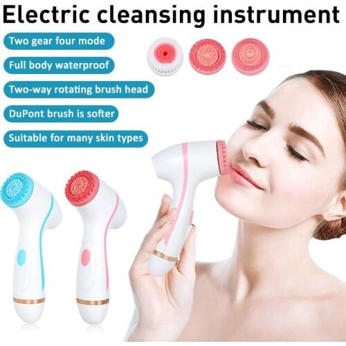 Electric Cleansing Brush instrument Face Spin Brush Facial Spa System For Skin Moisturize Deep Cleaning Remove Blackhead Device