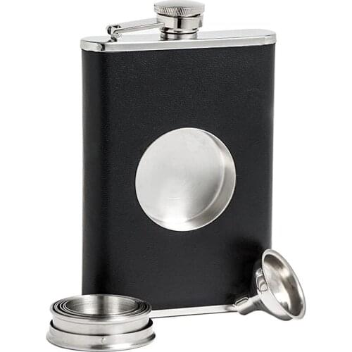 8oz Hip Flask Stainless Steel 240ml Wine Mug Pocket Drinkware Wisky Alcohol Bottle Liquor Bottle With Funnel Sets For Gift
